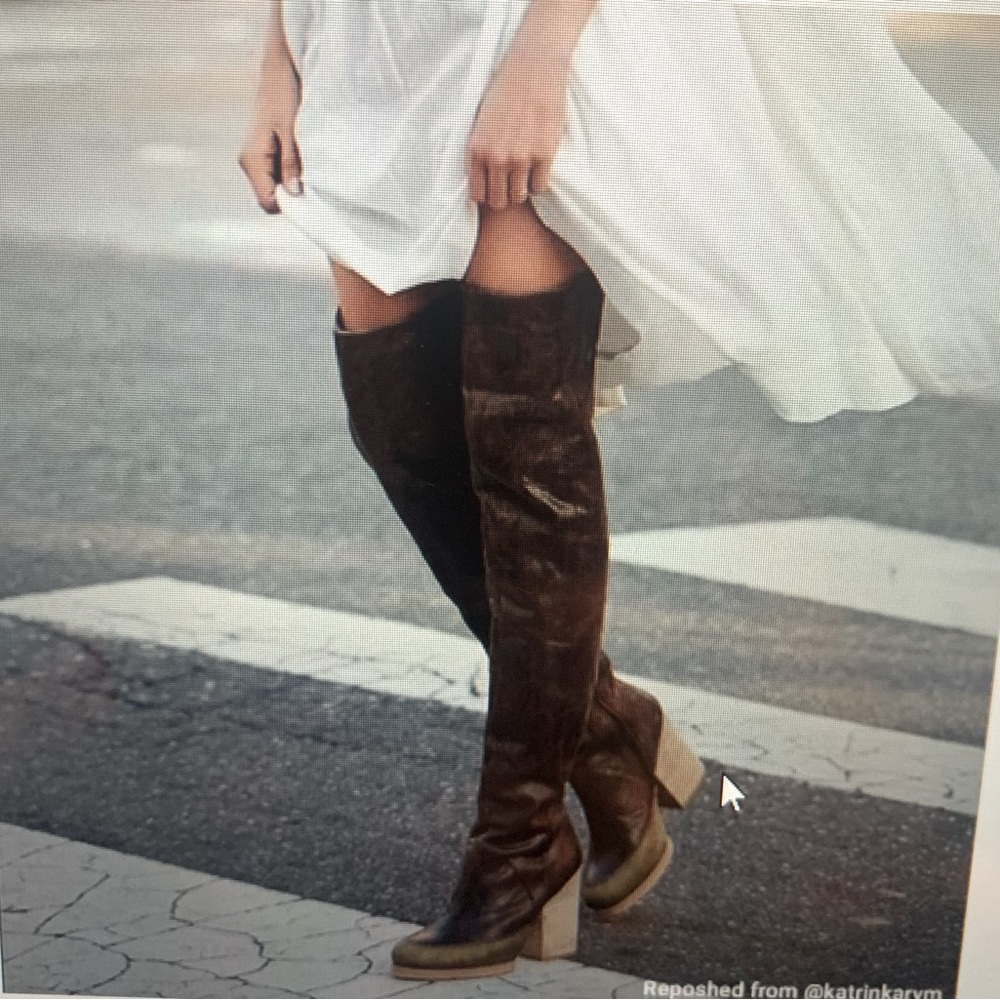 Free People ESTATE THIGH‎ HIGH Boots NWOBox.👢👢👢